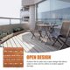 thumbnail image 3 of Balcony Deck Tile Patio Deck Tile Outdoor Flooring Decoration Multipurpose Interlocking Tile, 3 of 3