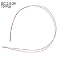 thumbnail image 2 of Uxcell 0603 DC 2.8-3V Surface Mounted Devices Prewired Micro LED Light Emitting Diode White 10 Pack, 2 of 5