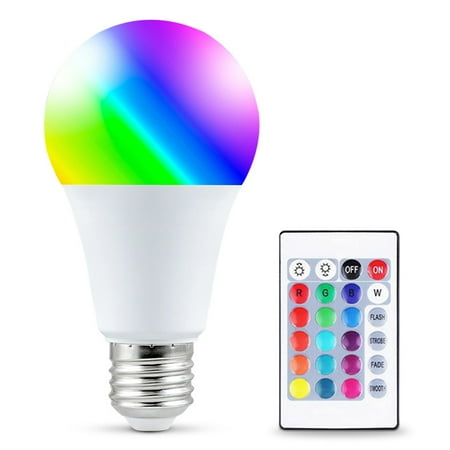 

Smrinog LED Light Bulb 16 Colors Changing 4 Modes Super Bright Eco-friendly LED Light 5/10/15/20/25W Chandelier Lamp for Home Bedroom Living Room Remote Control