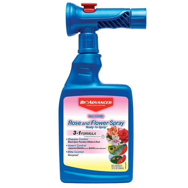 BioAdvanced AllInOne Rose & Flower Spray, ReadytoSpray, 32 oz