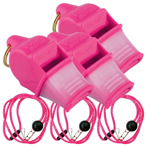 Fox 40 Sonik Blast CMG Lot de 3 avec Lanière