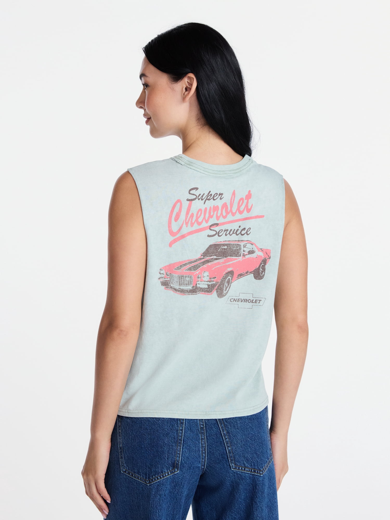 Chevrolet Camaro Women's Graphic Muscle Tank Top, Sizes XXS-XXL