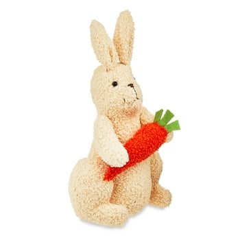 Easter Tan Boucle Bunny Tabletop Decoration, Way To Celebrate
