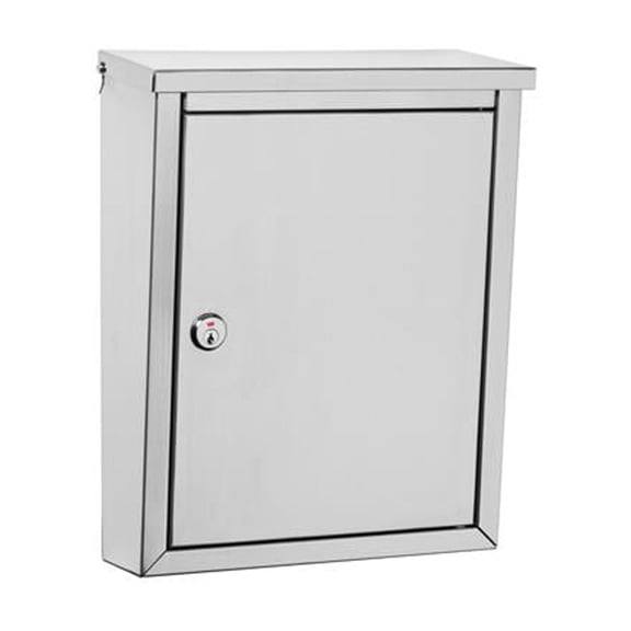 Architectural Mailboxes Regent Locking Wall Mount Steel Mailbox, Small