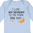 thumbnail image 4 of Inktastic I Love My Mommy to the Moon and Back Boys or Girls Long Sleeve Baby Bodysuit, 4 of 5