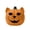 Orange-Cat shaped, variant on Halloween Seaweed Woven Pumpkin Decoration, Haunted Oval Plastic Ornament for Home Party Fall Harvest, 1 Piece