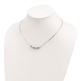 thumbnail image 3 of 925 Sterling Silver Snake Beaded Necklace Chain Polished Filigree Bead 18 inch 6 mm, 3 of 3