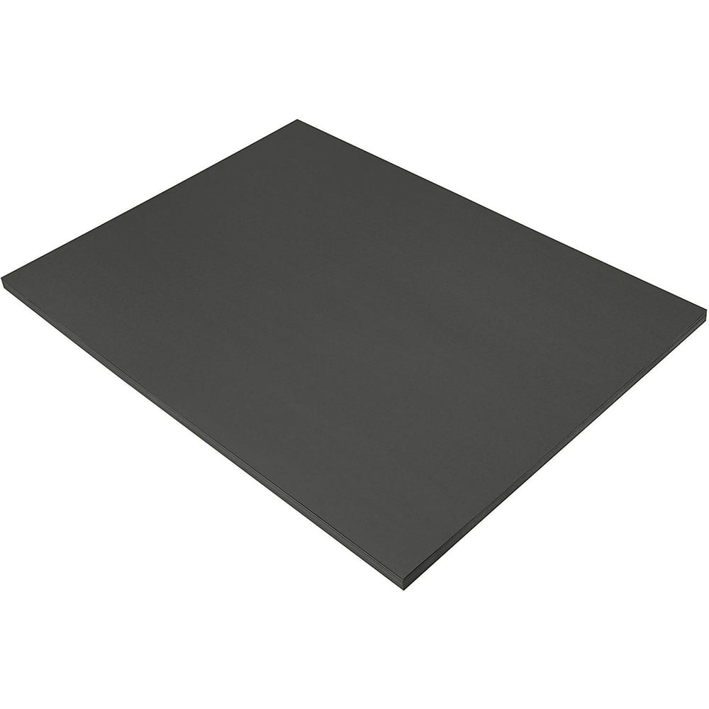 Construction Paper, 58 lbs, 18 x 24, Black, 50 Sheets/Pack (6317