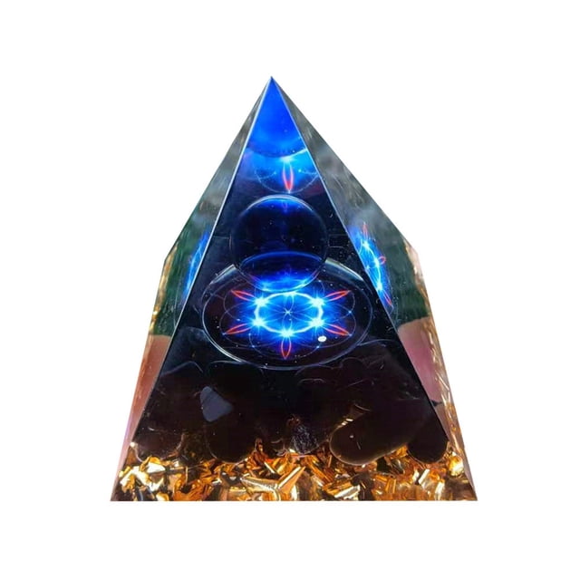 Bsvklp Pirámide Cristal Natural Obsidiana Cuarzo Piedra Curativa Chakra Reiki para El