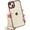 Red, variant on Compatible with iPhone Case,Luxury Solid Color Edge Frame Border Electro Plated Metal Camera Lens Protection Clear Soft Shockproof Cover Phone Case (Pink,iPhone 14 Pro)