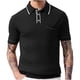 thumbnail image 1 of Camisas de Verano para Hombre de Punto Casual de Color Sólido de Manga Corta Camisa de Blusa de Cuello de Vuelta para Hombres, 1 of 6