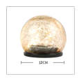 thumbnail image 5 of 2 piezas de 12 cm de bola de tierra solar con grietas para exteriores, impermeable, para balcón, jardín, patio, paisaje, luces decorativas para exteriores/jardín, 5 of 5