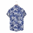 thumbnail image 6 of Titcea Hawaiian Shirts Men Short Sleeve Lapel Stylish Palm Tree Print Shirt Loose Comfort Summer Beach Vacation Tops, M-3XL, 6 of 8