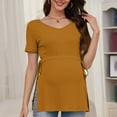 thumbnail image 2 of Bearsland Women's Maternity Shirt Casual Tops Side Split Pullovers Pregnancy Clothes, 2 of 8