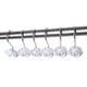 thumbnail image 2 of 12 Piezas de Despzamiento Soporte Rosa Duradero Moderno Accesorio Casa Inoxidable Bnco perfecl Gancho de la cortina de la ducha, 2 of 8