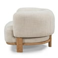 thumbnail image 6 of Pemberly Row Upholstered Traditional Fabric Accent Chair in Cream, 6 of 6