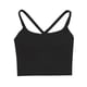 thumbnail image 1 of Dinheiro Sujetadores Deportivos para Mujer Camisetas sin Mangas con Espalda Cruzada Camisetas Cortas para Mujer, Camiseta Deportiva,Negro,XL,, 1 of 8