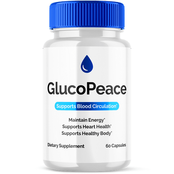 GlucoPeace Blood Support Pills Advanced Formula Vitamin Supplement Gluco Peace 60 Capsules