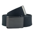 thumbnail image 2 of E-Living Store Fully Adjustable Men's Military Style Canvas Web Belt with Ratchet Buckle, Dark Grey, 56", Dark Grey, 2 of 8