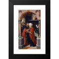 thumbnail image 2 of Hans Fries 12x18 Black Modern Framed Museum Art Print Titled - Joachim and Anne at the Golden Gate (1512), 2 of 5