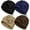 Black, Brown, Khaki, Navy, variant on 4 Pieces Cotton Chemo Turban Headwear, Soft Cancer Elastic Cap for Women with Hair Loss-Black, Light Gray, Wine Red, Light Blue