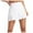 White, variant on High Waist Pleated Tennis Skirt with Pockets Women's Stretchy Chafe-Resistant Activewear