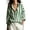 Button down shirt Green, variant on Striped Button Down Shirts for Women Long Sleeve Cotton Linen Collared Button Up Casual Blouses Oversized Tops with Pocket Grey XXL
