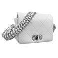 thumbnail image 4 of Bolso de hombro para mujer Cadena gruesa de moda acolchado Bolso de mano para mujer Bolso para axilas para trabajar Blanco Yinane Bolso de mujer, 4 of 8