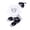 White, variant on Douhoow Newborn Baby Boy Clothes Little Man Romper Deer Print Pants Hat 2Pcs Outfit Set