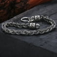 thumbnail image 2 of S925 Sterling Silver Distressed Woven Twisted Bracelet, 2 of 2
