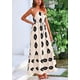 thumbnail image 3 of Vestido PRETTYGARDEN Maxi Floral Beige de un Hombro XXL, 3 of 8