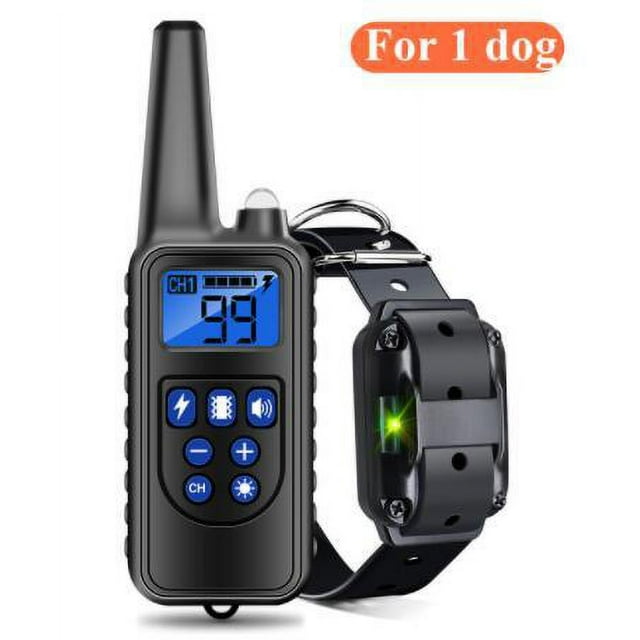 Collier Anti-Aboiement pour Chien rechargeable Étanche Anti-Aboiement 800 Mètres Télécommande Longue Distance Électrique Choc Animal de Compagnie Transfrontalier