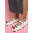 thumbnail image 3 of Brunch Date Cherry Accent Mary Jane Flats, 3 of 12