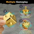 thumbnail image 5 of Alloy Cube Spinner Fingertip Gyroscope Fidget Anti Stress Toys Adult Office Home Travel Portable Stress Relief Toys Xmas Gifts, 5 of 9