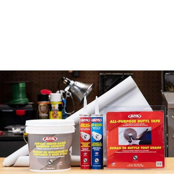 Alpha Systems 1259.1890 SuperFlex RV Roof Kit, White