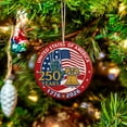 thumbnail image 2 of YIBAGA USA Anniversary 250th Ornaments Set 2Pcs, 250 Years Hanging Ornament Decoration Acrylic Pendants Home Decor, 4 inch ,4th of July Decor, 2 of 8