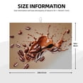 thumbnail image 2 of Honeii Coffee Beans Chocolate Splash Print Kitchen Drying Mat Coffee Bar Mat Hide Stain Coffee Maker Mat for Countertops Coffee Pot Dish Drying Mat, 2 of 7