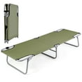 thumbnail image 1 of Costway Portable Lit de Camping Pliable Armée Camp Militaire Lit de Randonnée Voyage en Plein Air, 1 of 10