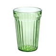 thumbnail image 6 of STPgoods Green Faceted Stackable Drinking Glasses Set 4 Pcs 8.45 fl oz Glass Tumbler Set Water Glasses, 6 of 13