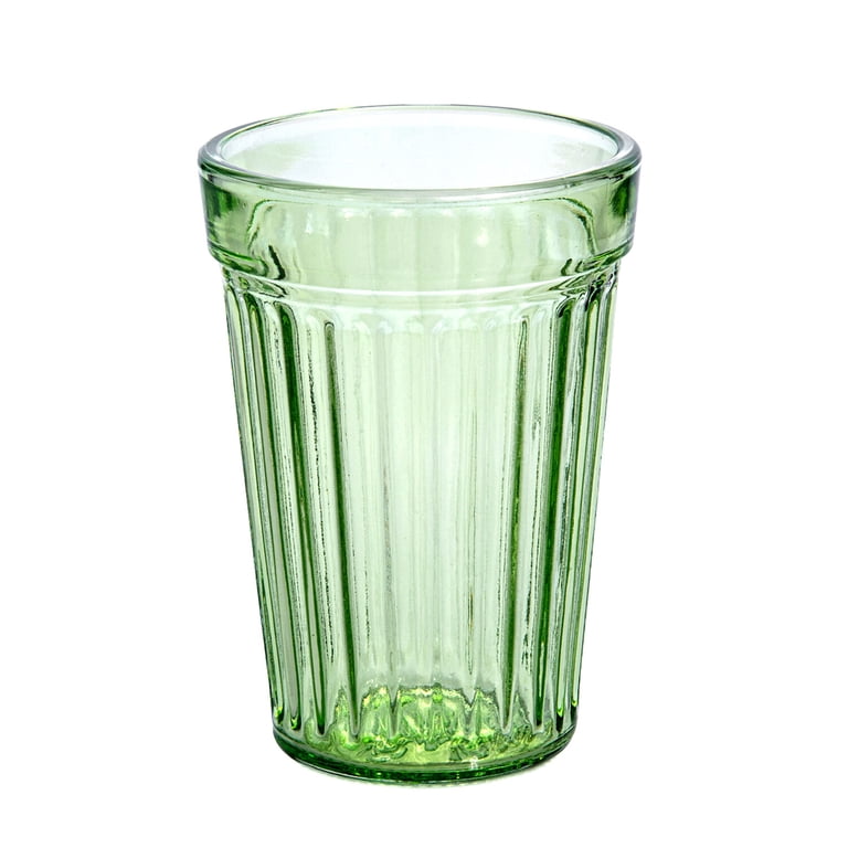 Stp Goods Faceted Stackable Drinking Glasses Set of 6 Pcs 8.45 fl oz (250 ml) Glass Tumbler Set Water Glasses for Water Juice Milk Cocktail, Size: One