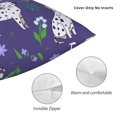 thumbnail image 3 of Pofeuu Cute Dog Print Double-sided plush pillowcase Square Throw Pillow Covers Pillows Cover for Living Room Bedroom Sofa Couch Cushion Cover（No pillow core）-24"x24", 3 of 7