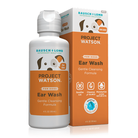 UPC: 0310119022955 | Ear Wash for Dogs by Project Watson  Hydrogen Peroxide & Fragrance Free  4 Fl Oz
