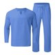 thumbnail image 1 of Playeras Básicas Algodon Para Hombre, Conjunto De Dos Piezas De Camiseta Y Pantalones Cortos De Manga Corta Con Estampado Completo Y Pantalón Corto., 1 of 4