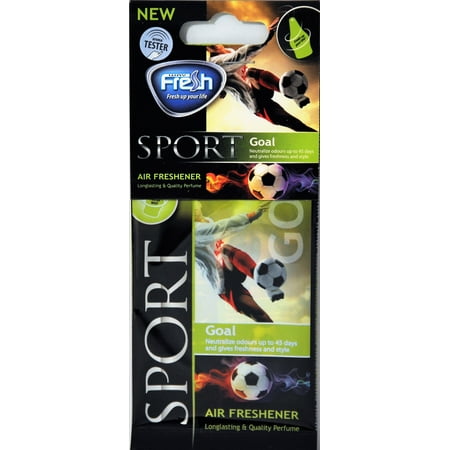 (5 pack) (5 Pack) Fresh Way DSP02 - Dry Sport Car Air Freshener (Goal) 3 Pack