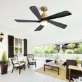 thumbnail image 6 of Sofucor 52-Inch Black Gold Wood Blade Ceiling Fan with LED Light and Remote Control - Modern, Farmhouse, Contemporary, 6 of 10