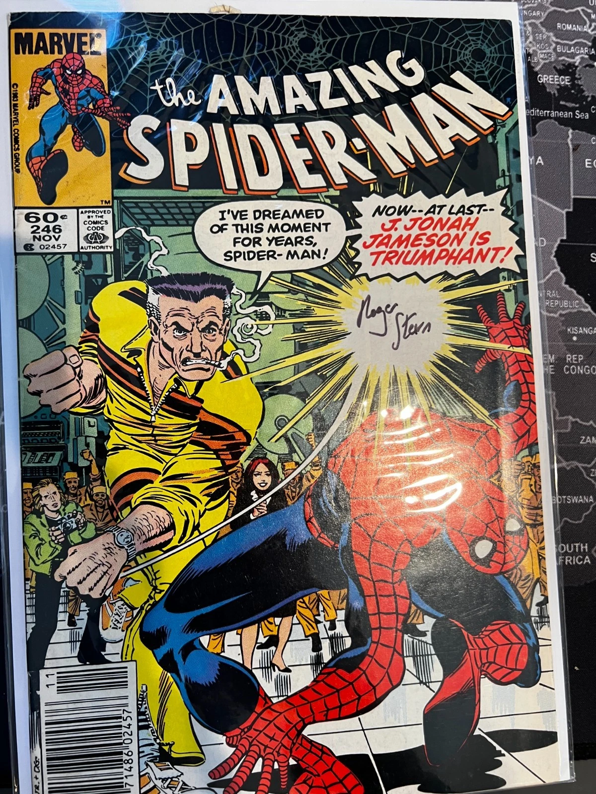 Amazing Spider-Man #246 Signed Roger Stern