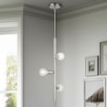 thumbnail image 2 of 45863-91 Livex Lighting Bannister - 3 Light Pendant in Mid Century Modern Style - 6 Inches wide by 29.5 Inches high-Brushed Nickel Finish, 2 of 7