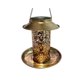thumbnail image 1 of Kearding Alimentador de pájaros de energía Solar, luz Solar resistente al agua, bandeja de Metal de bronce colgante salvaje, linterna Solar para Iluminación y accesorios Kearding HA019982-00, 1 of 6