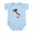 Sky Blue, variant on CafePress - Italian American Infant Bodysuit - Baby Light Bodysuit, Size Newborn - 24 Months