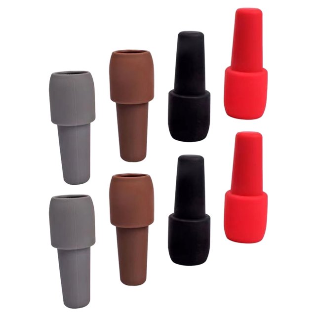 8 tapones de silicona para botellas de vino, tapones de repuesto para sellador de bebidas y cerveza